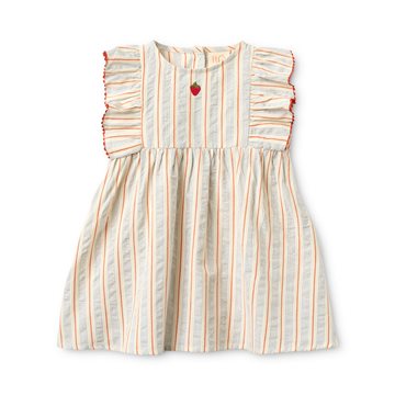  Flöss -Robin Dress - Blue-tangerine Stripe